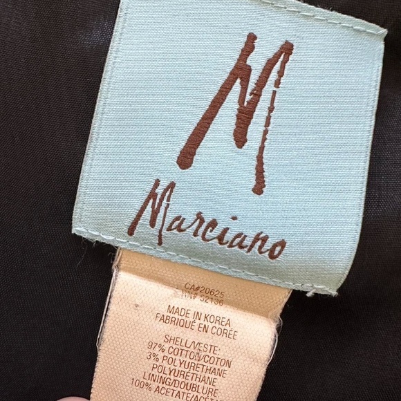 Vintage Marciano Navy and White Blazer with Geometric Trim - Picture 2 of 6